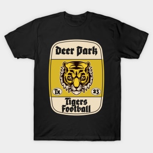 Deer Park School tiger Football sticker design T-Shirt